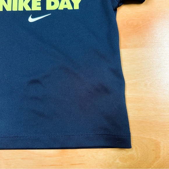 Nike Black & Neon Short Sleeve “Have a Nike Day” Dri-Fit Tee Toddler Size 18M - Picture 3 of 6